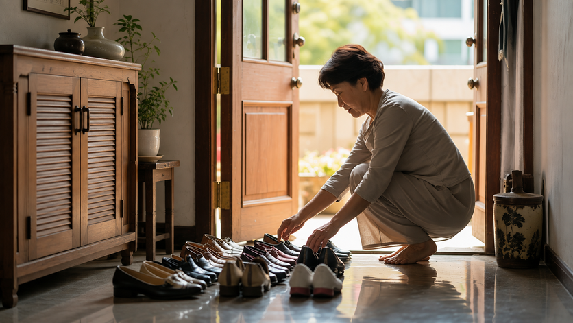 현관 신발 정리